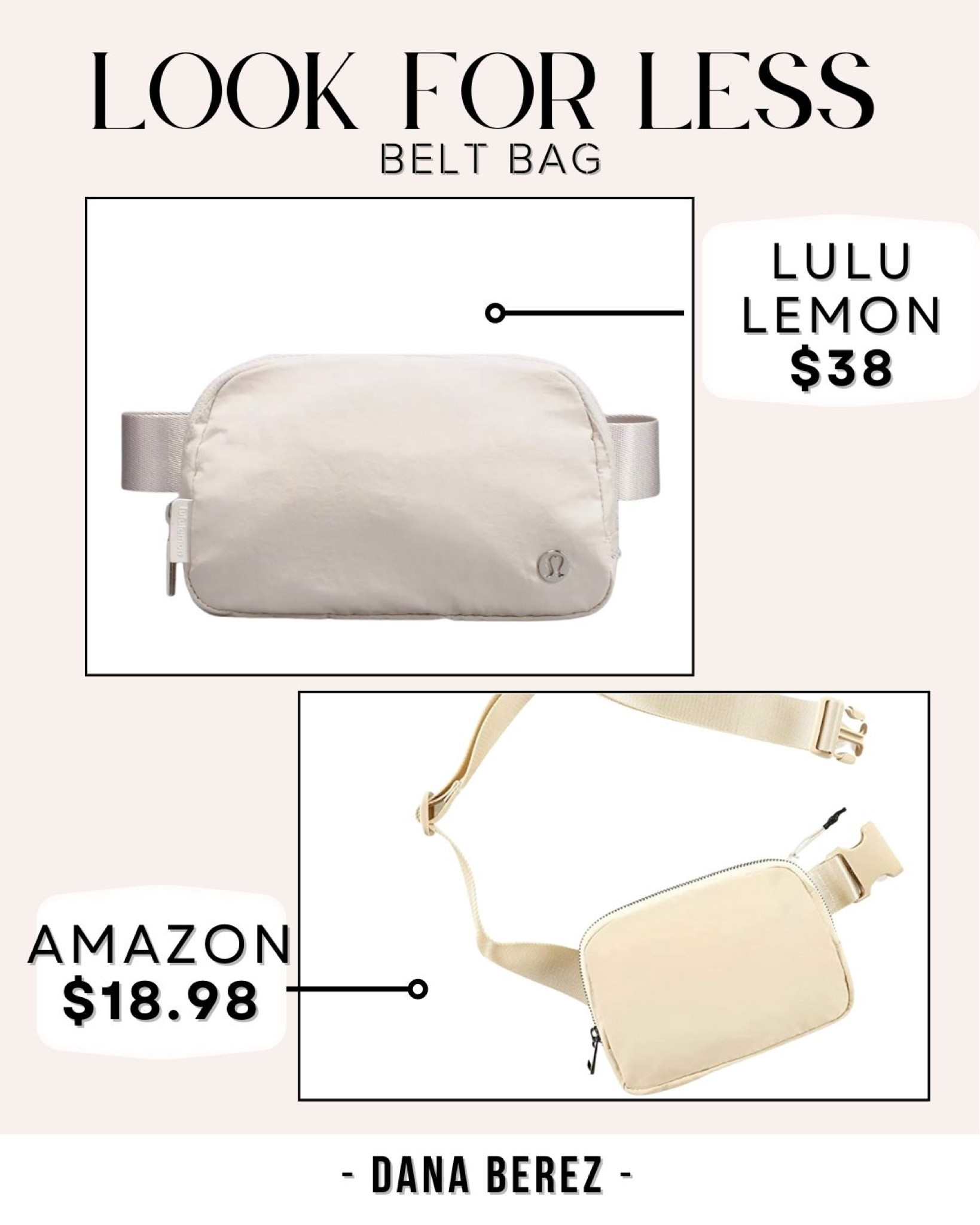Lululemon belt bag dupe #beltbag #amazonbeltbag #dupe #lookforless 

#LTKunder50 #LTKstyletip #LTKfit