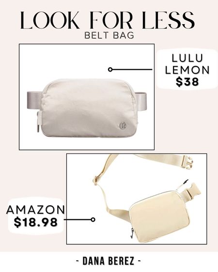 Lululemon belt bag dupe #beltbag #amazonbeltbag #dupe #lookforless 

#LTKunder50 #LTKstyletip #LTKfit