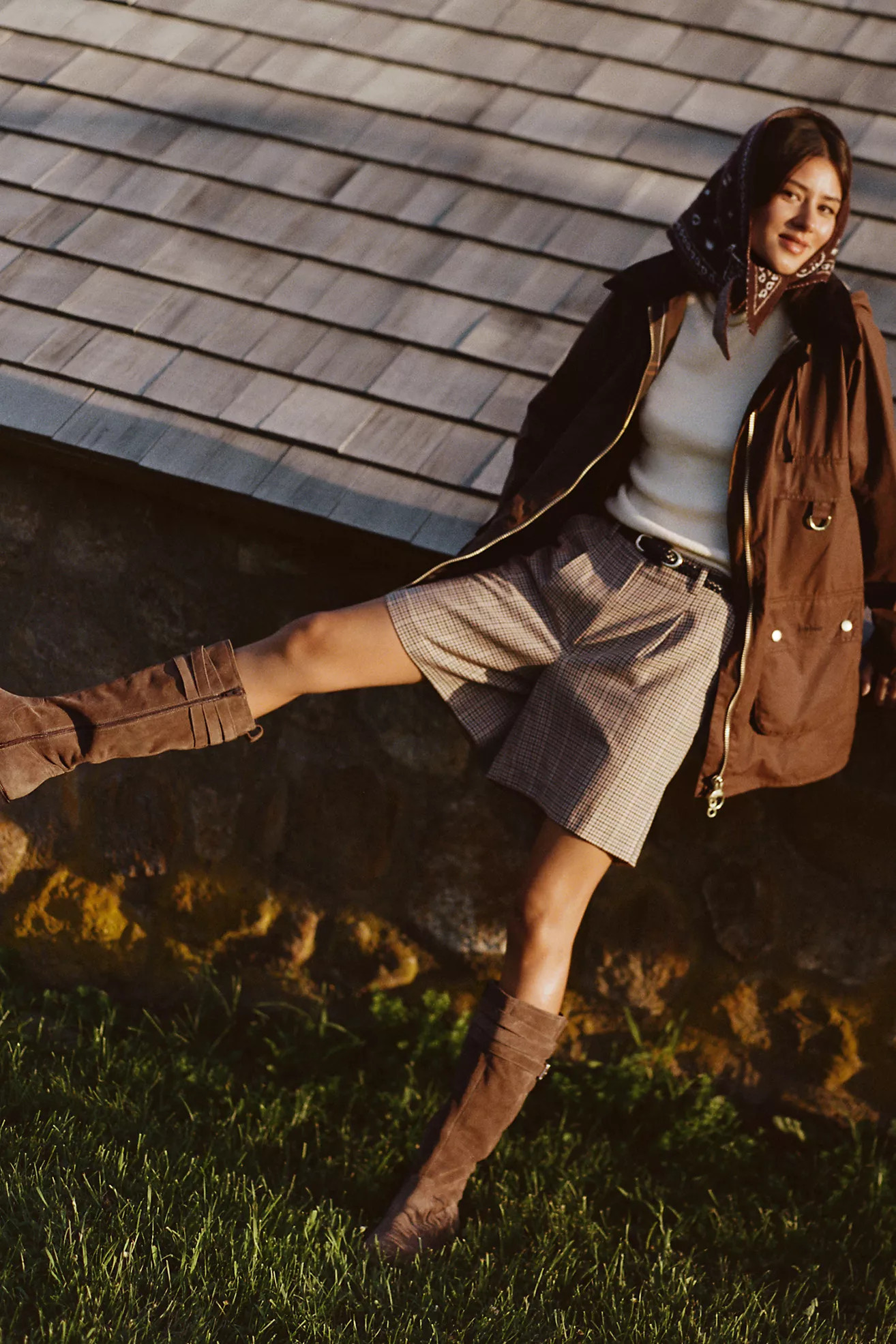 Maeve High-Rise Low-Slung Trouser Shorts | Anthropologie (US)