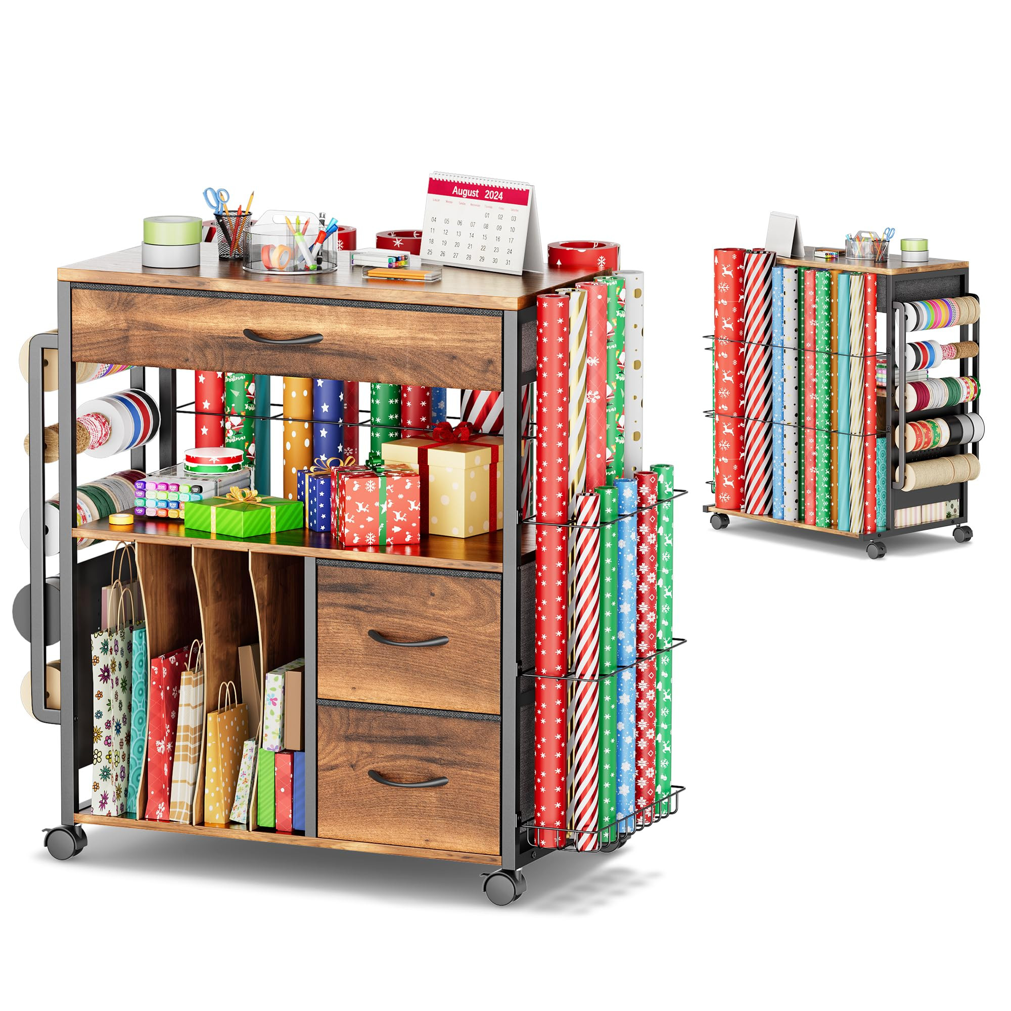 【Large Storage Capacity】Our integrated craft cart offers an array of storage options. There a... | Amazon (US)
