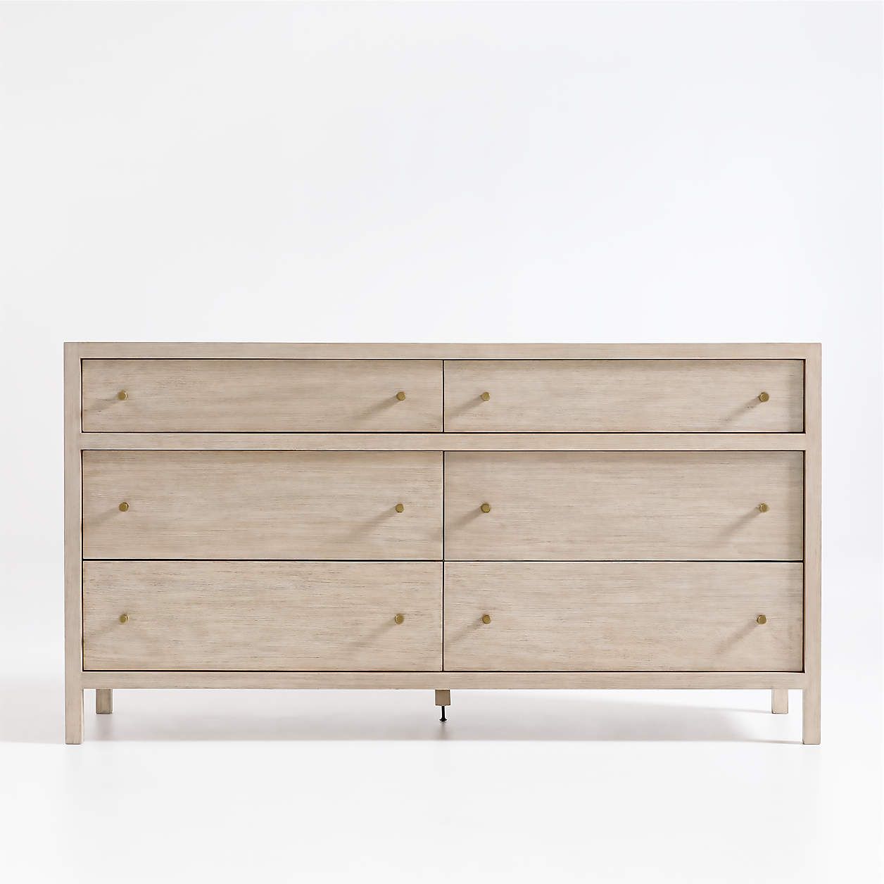 Keane Espresso Wood 6-Drawer Dresser + Reviews | Crate & Barrel | Crate & Barrel