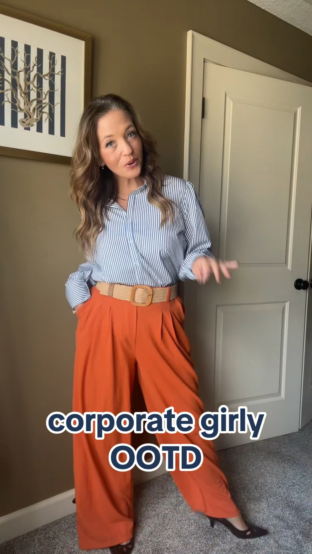 Corporate girly outfit of the day. #OOTD #businesscasualoutfits #corporateoutfits #corporateoutfitideas #fallfashion #ootdinspo 

#LTKOver40 #LTKVideo #LTKMidsize