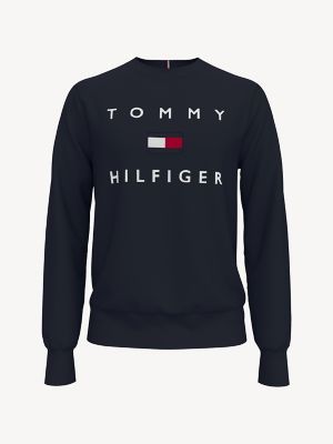 Tommy Hilfiger Men's Essential Logo Crewneck Sweatshirt Night Sky - M | Tommy Hilfiger (US)
