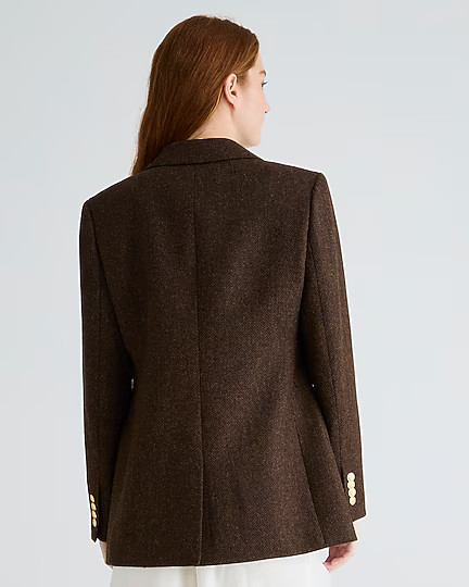 Willa blazer in brown herringbone | J. Crew US