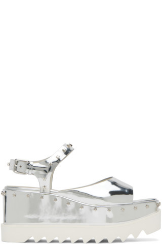 Silver Elyse Heeled Sandals | SSENSE