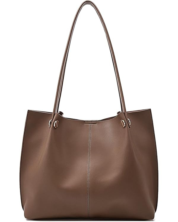 FOXLOVER Genuine Leather Shoulder Bags for Women Large Capacity Women's Tote Top-Handle Handbags ... | Amazon (US)