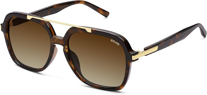 SOJOS Big Trendy Polarized Aviator Sunglasses for Women Men, 80s 90s Retro Square Aviators Sun Gl... | Amazon (US)