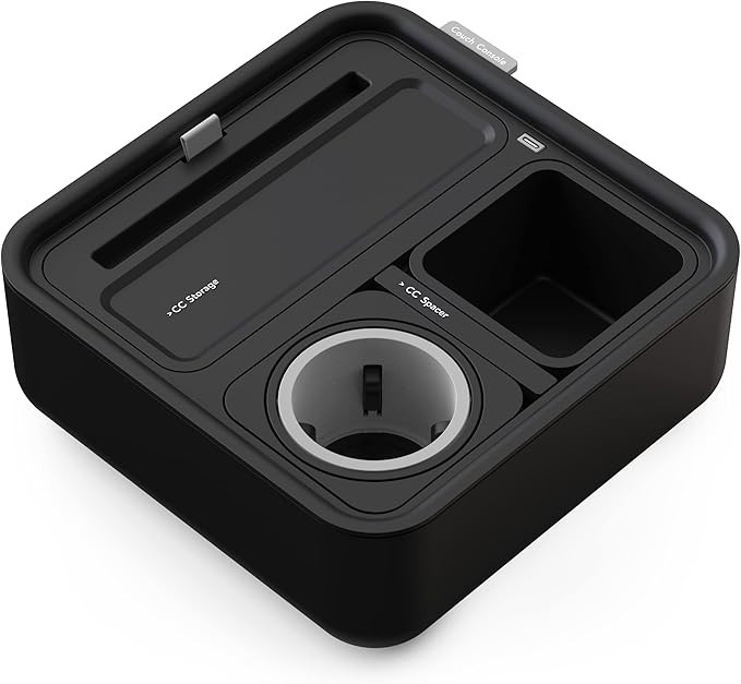 Couch Console Original Cup Holder Tray - Drinks & Snacks Sofa Caddy with Armrest, Table with Phon... | Amazon (US)