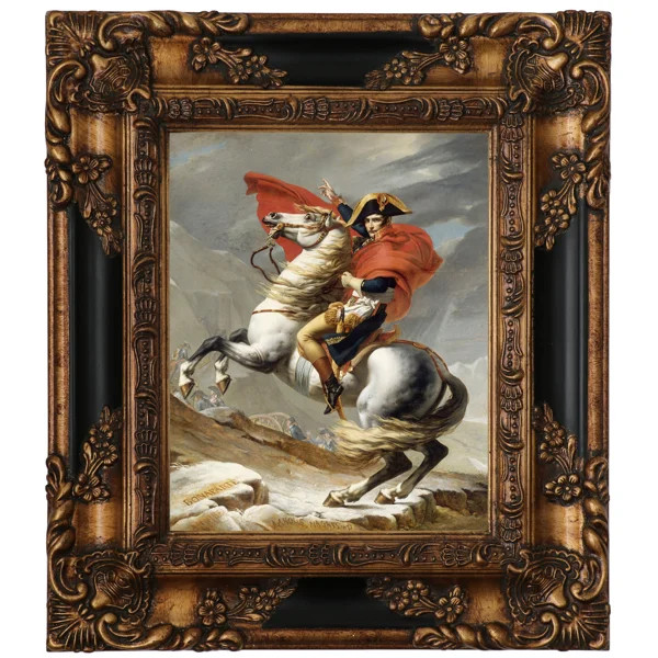 Napoleon Bonaparte Crossing The Grand Saint-Bernard Pass, 20 May 1800 by Jacques-Louis David - Pi... | Wayfair North America