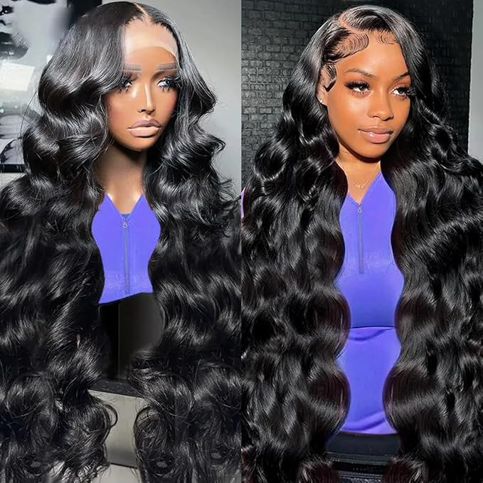 Cikana 28 Inch Body Wave HD Lace Front Wigs Human Hair Pre Plucked 180% Density 13x4 Lace Frontal... | Amazon (US)