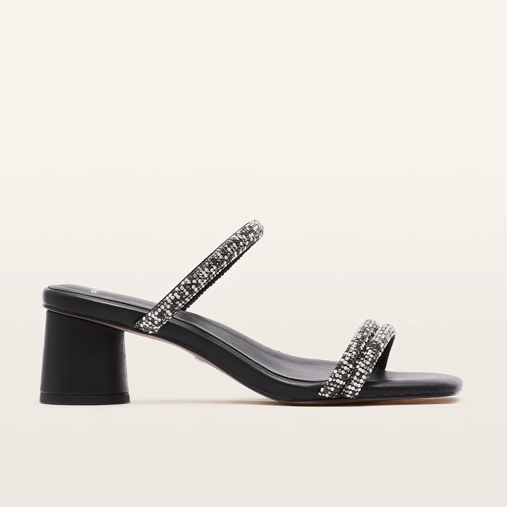 Robbie Black Smoke Crystal Heels | FRANKIE4 | FRANKIE4