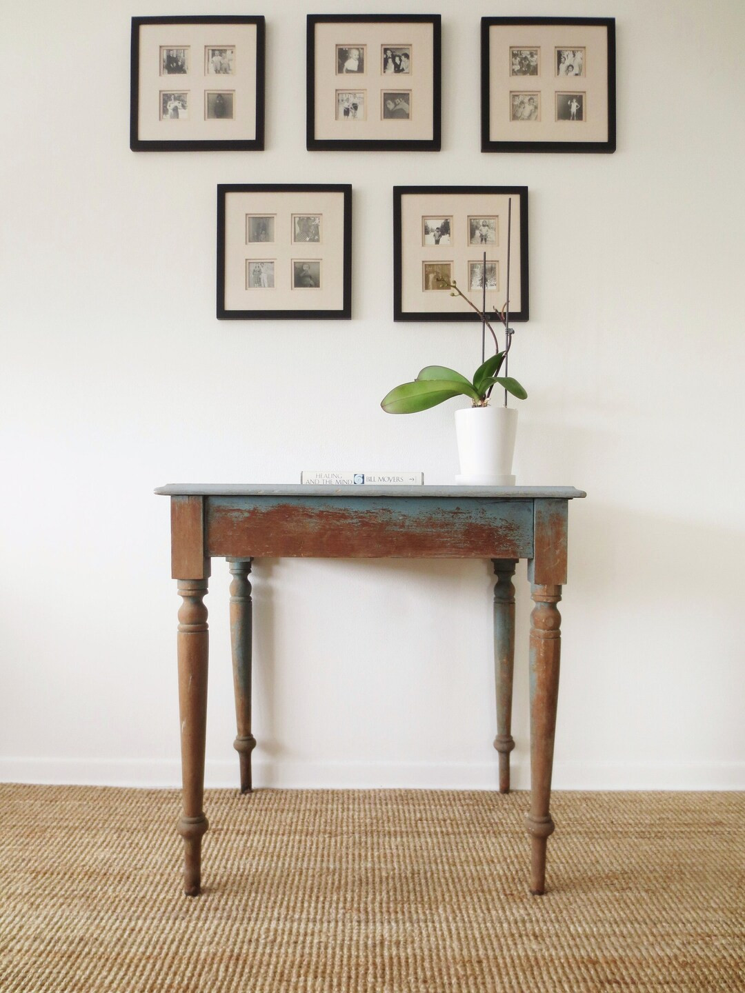 Antique Pine Turned Leg Table | Etsy (US)