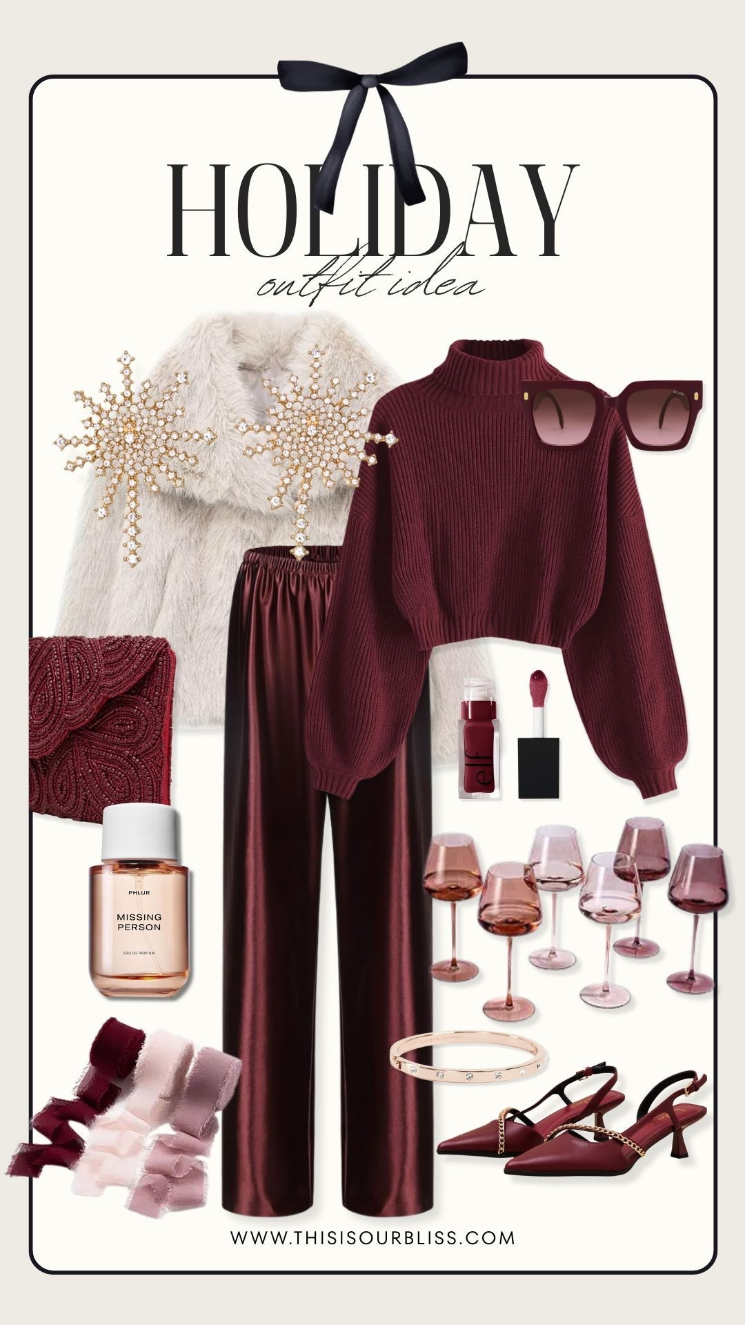 Velvety, rich, deep burgundy vibes 🍷✨
This monochromatic holiday look is giving effortlessly elevated! Perfect for a holiday party outfit, Christmas dinner look, or any winter event. If you’re searching for holiday outfit inspo, winter fashion ideas, or the best Christmas party outfits, this set is such a chic option.
Linked all outfit details below for you to easily shop! 

#LTKSaleAlert #LTKGiftGuide #LTKHoliday