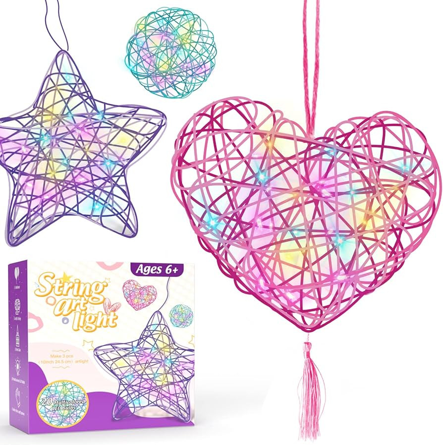 ESOXOFFORE 3D String Art Kit for Kids,Christmas Birthday Gifts for 8 9 10 11 12 Year Old Girls Bo... | Amazon (US)
