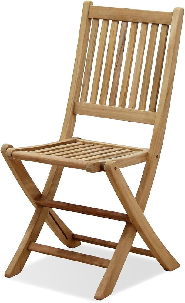 Amazonia London 2-Piece Folding Chair | Certified Teak | Ideal for Outdoors | Amazon (US)