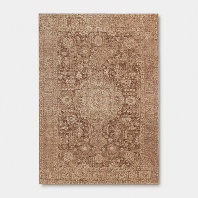 7'x10' Traditional Area Rug Brown - Threshold™ | Target