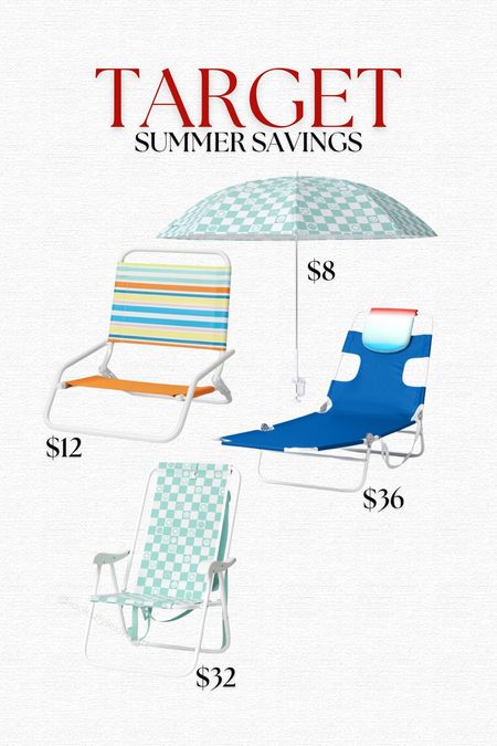 Target summer savings event on beach and pool things