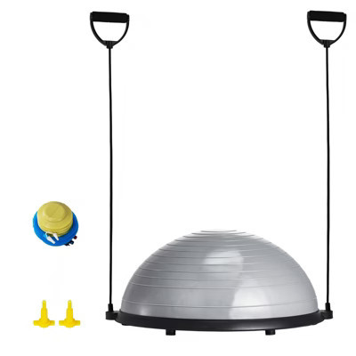 VEVOR Half Exercise Ball Trainer, 23 inch Balance Ball Trainer, 660lbs Capacity Stability Ball, Yoga Ball with Resistance Bands & Foot Pump | Target
