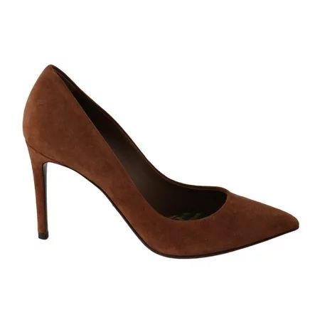 Dolce & Gabbana Brown Suede Leather Stiletto Shoes Heels | Walmart (US)