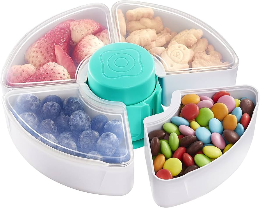 HEETA Baby Food Storage Container, Snack Box for Kids with 4 Removable Compartment and Lids, Reus... | Amazon (US)