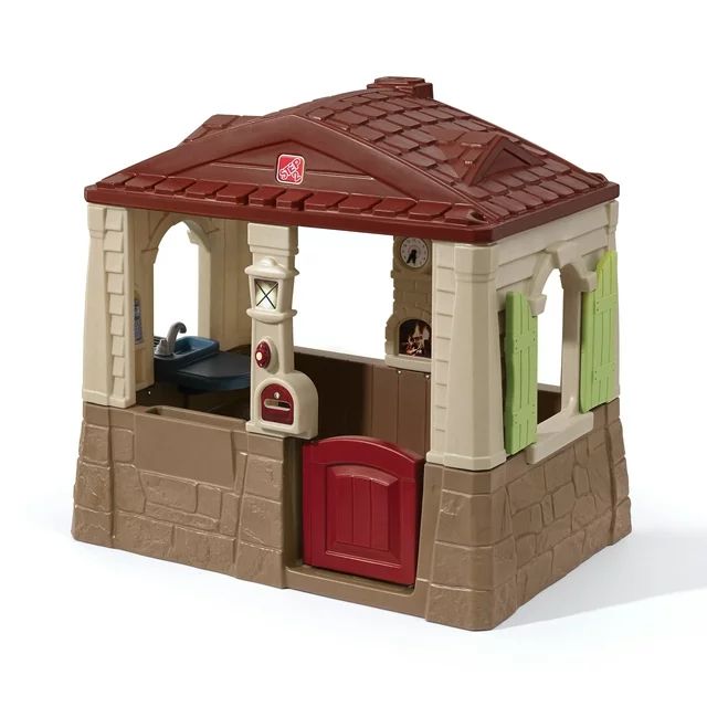 Step2 Neat & Tidy Cottage II Brown Playhouse Plastic Kids Outdoor Toy | Walmart (US)