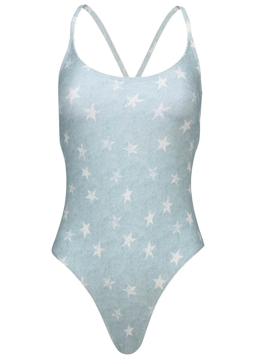 Denim Tie Back One-Piece | VENUS