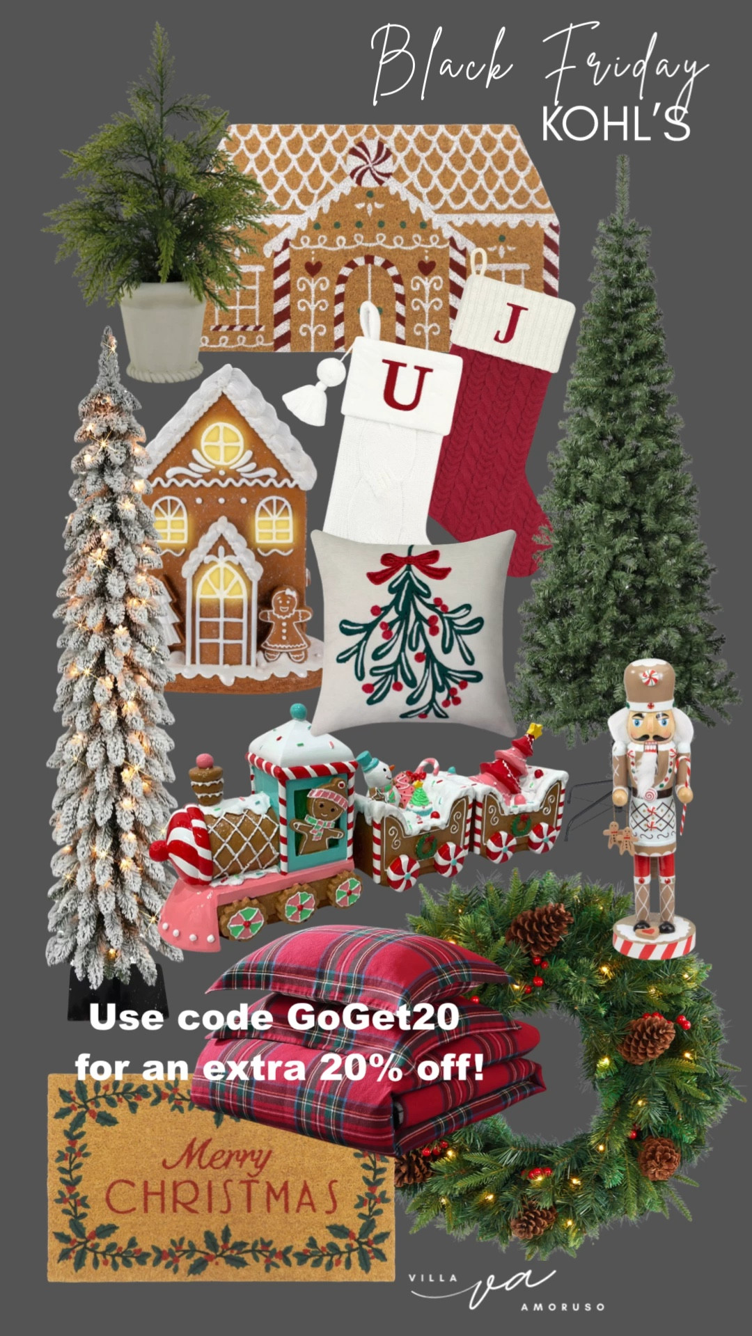 🎄 Haven't Finished Decorating Yet? No Problem! 🛍️

If you're still on the hunt for those perfect holiday touches, Kohl's Black Friday sale has you covered! From cozy throws and festive pillows to charming gingerbread houses and beautiful Christmas trees, there are so many great options to complete your festive look.
Don't miss out on getting these adorable holiday home items!

✨ PLUS! Use code GOGET20 for an extra 20% off! ✨

#KohlsBlackFriday #HolidayDecorating #ChristmasHome #BlackFridayDeals

#LTKHoliday #LTKCyberWeek #LTKSaleAlert