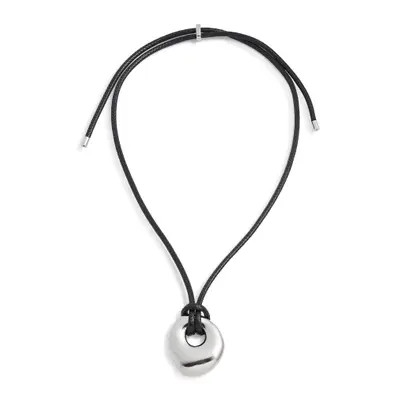 Open Edit Pendant Slider Necklace in Black- Gold at Nordstrom | Nordstrom