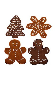 Piecework Gingerbread Cocktail Napkins from Revolve.com | Revolve Clothing (Global)