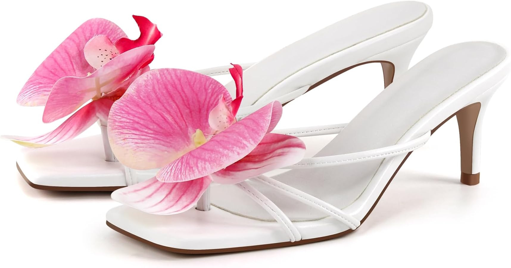 MissHeel Orchid Heels for Women Slip On Kitten Heel | Amazon (US)