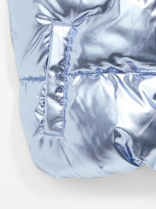 Water-Resistant Metallic Puffer Vest for Girls | Old Navy (US)