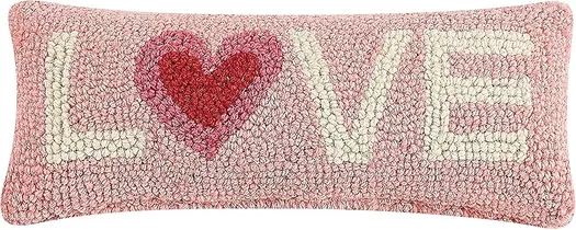 Peking Handicraft 30jes1588c10ht Hug Me Heart Shape Hook Pillow, 10-Inch Length