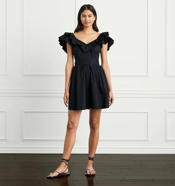 The Ana Dress - Black Poplin | Hill House Home