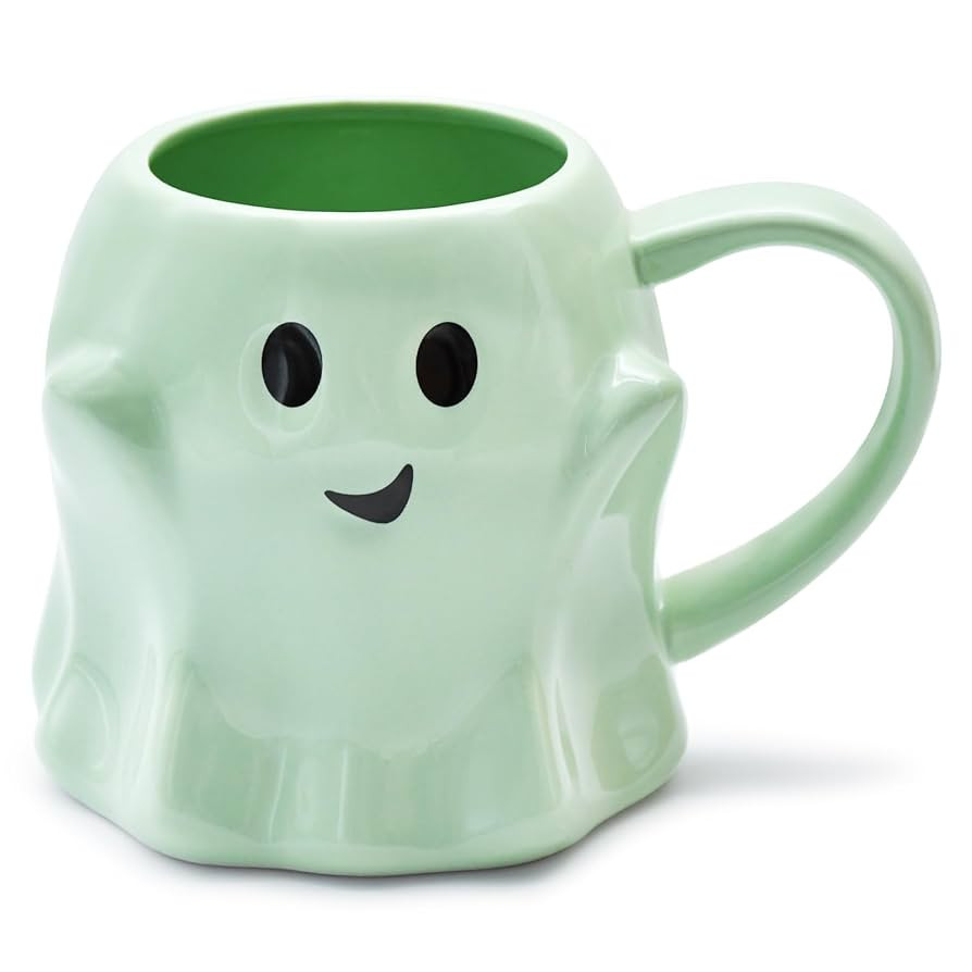 14 oz Halloween Ghost Coffee Mug - Cute Ceramic Ghost Pattern Ghostface Mug Coffee Cup Halloween ... | Amazon (US)