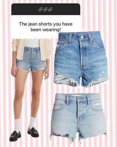Jean shorts for summer!