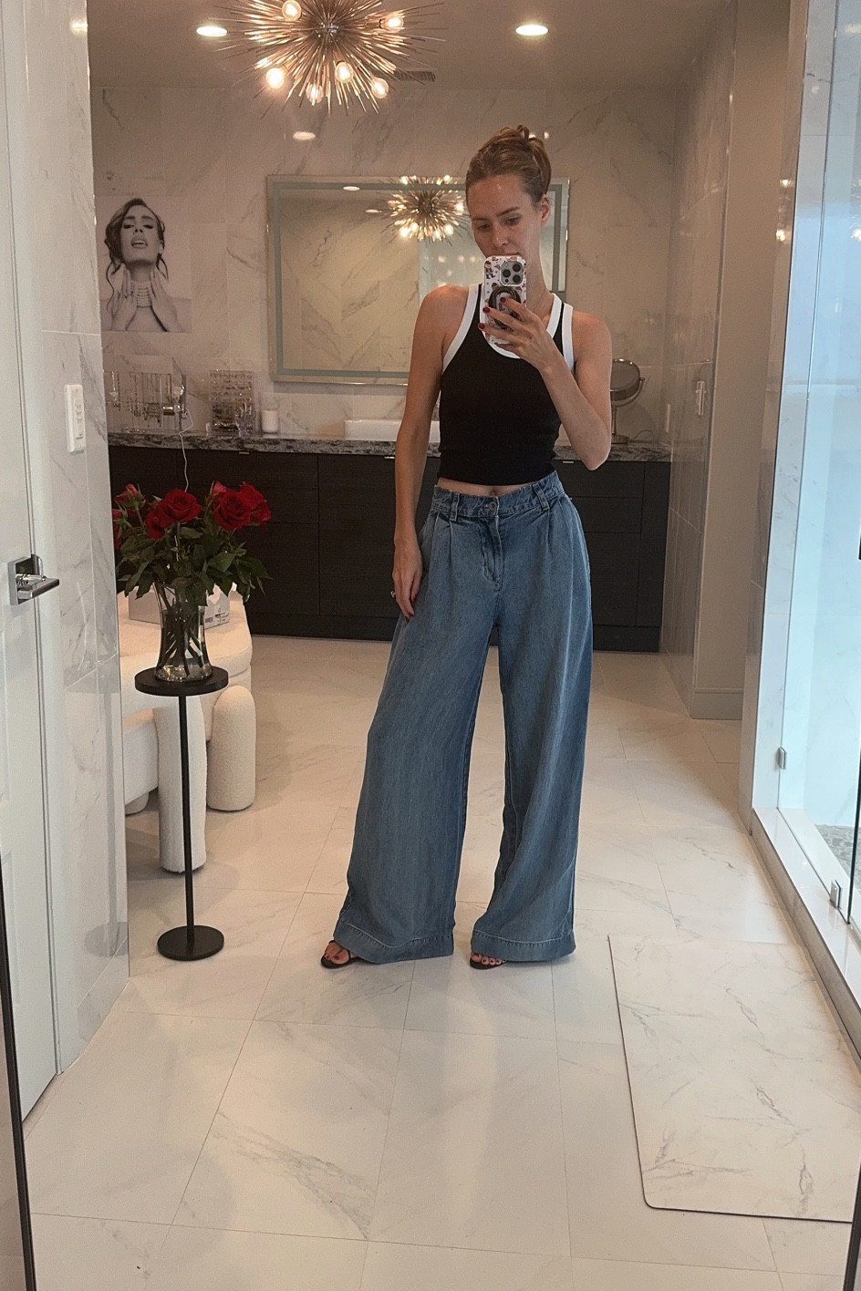 Styling tank tops is so fun! 

#tanktop #denimpants #widelegpants #hollister #styling 

#LTKSeasonal #LTKstyletip #LTKsalealert