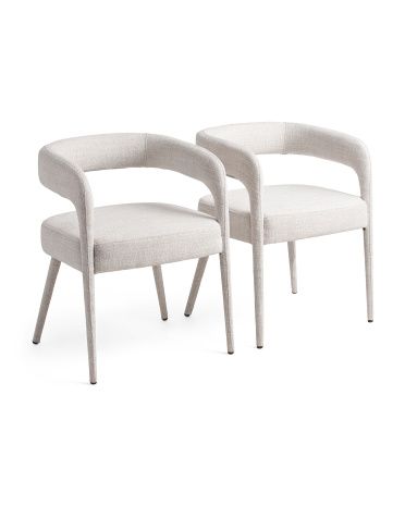 Set Of 2 Carrie Upholstered Dining Chairs | TJ Maxx