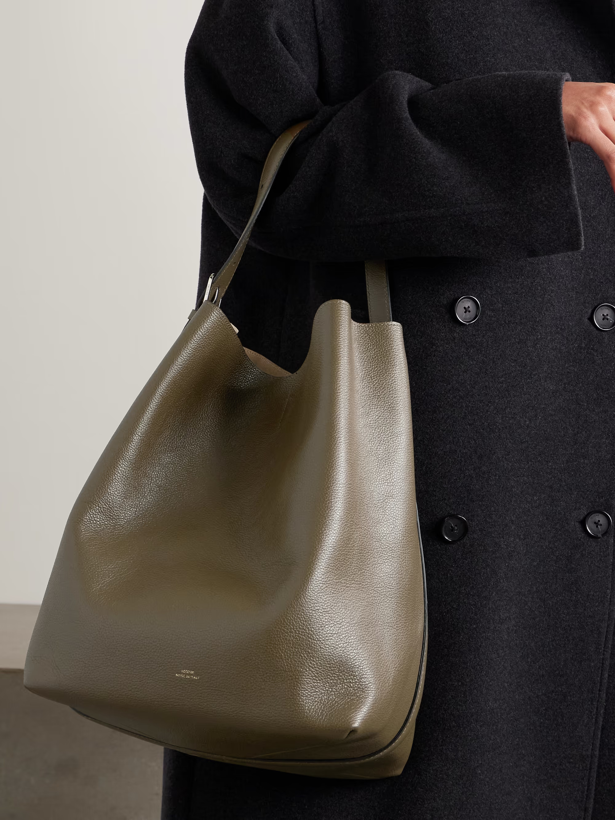 Textured-leather tote | NET-A-PORTER (US)