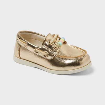 Toddler Hampton Boat Shoes - Cat & Jack™ Gold 11T | Target