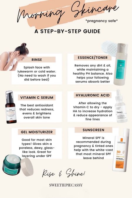 Pregnancy Safe Skincare: Morning Routine ☀️ 

Some of my favourite skincare picks that are pregnancy safe, and good for all types of skin! I’ve also included one of my favourite cleanser’s incase your routine consists of washing your face as well! Make sure to check out my ‘Beauty’ collection for more of my seasonal favourites!💫

#LTKbump #LTKbeauty #LTKfindsunder50