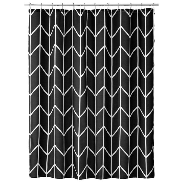 mDesign Fabric Long Shower Curtain, 72" x 84", Machine Washable, Quality Reinforced Buttonholes f... | Walmart (US)