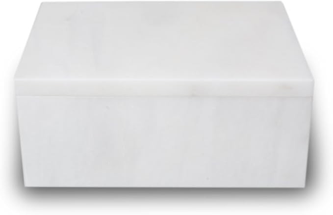 Taj Mahal Marble Memorial Keepsake Box - Extra Small - Holds Up To 16 Cubic Inches of Ashes - Whi... | Amazon (US)