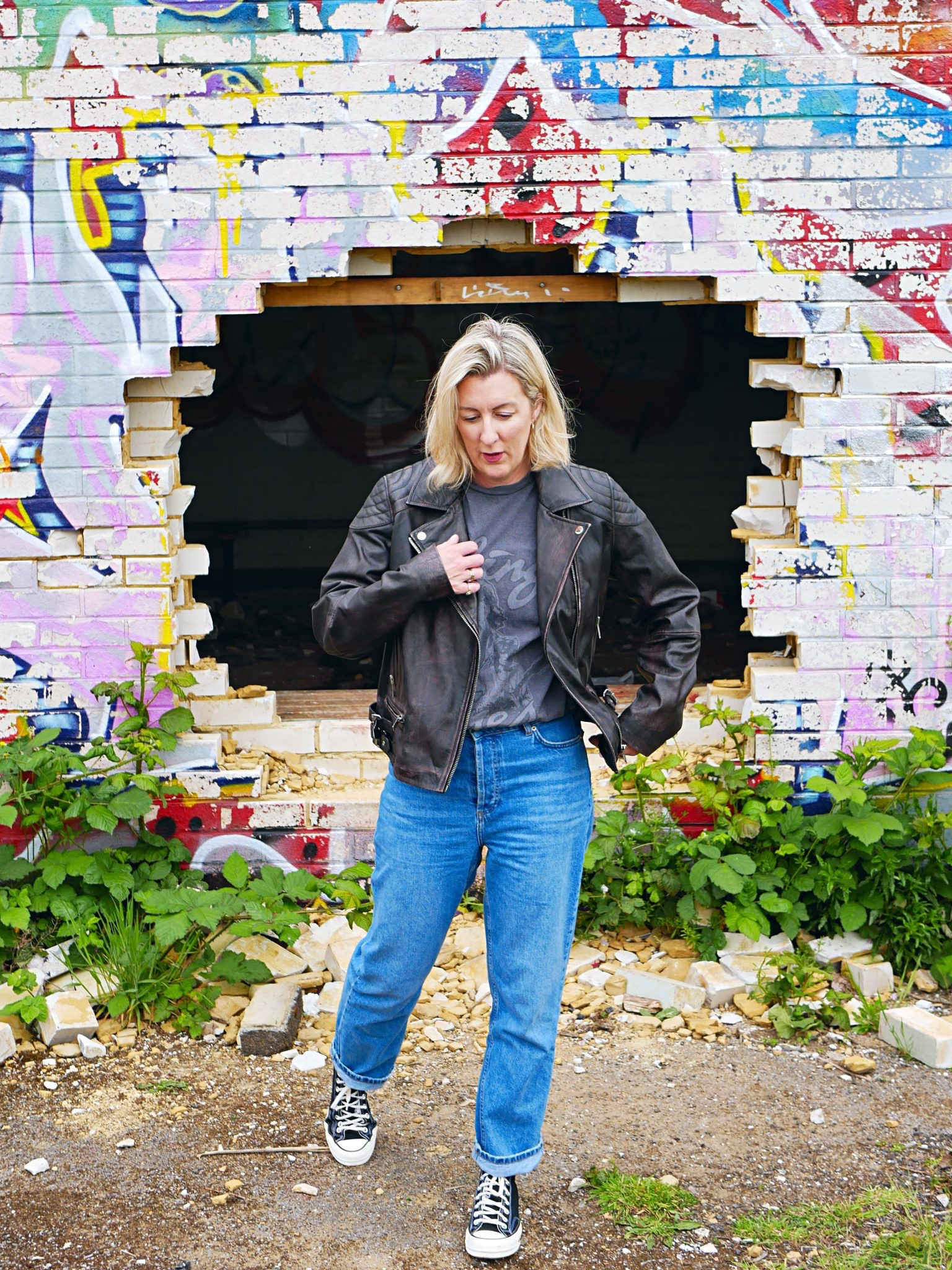 Warehouse fashion, spring summer, outfit inspiration, casual style, leather jacket, Rolling Stones graphic t-shirt, straight leg jeans 

#LTKeurope #LTKSeasonal #LTKstyletip