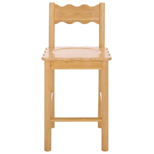 SAFAVIEH Home Nolly Scallop Counter Chair - 20"W x 19"D x 26"H | Bed Bath & Beyond