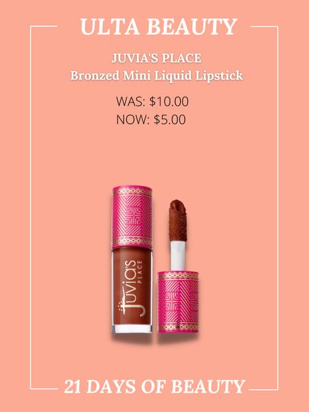 Juvia’s Place Bronzed Mini Liquid Lipstick 

#LTKsalealert #LTKunder50 #LTKbeauty