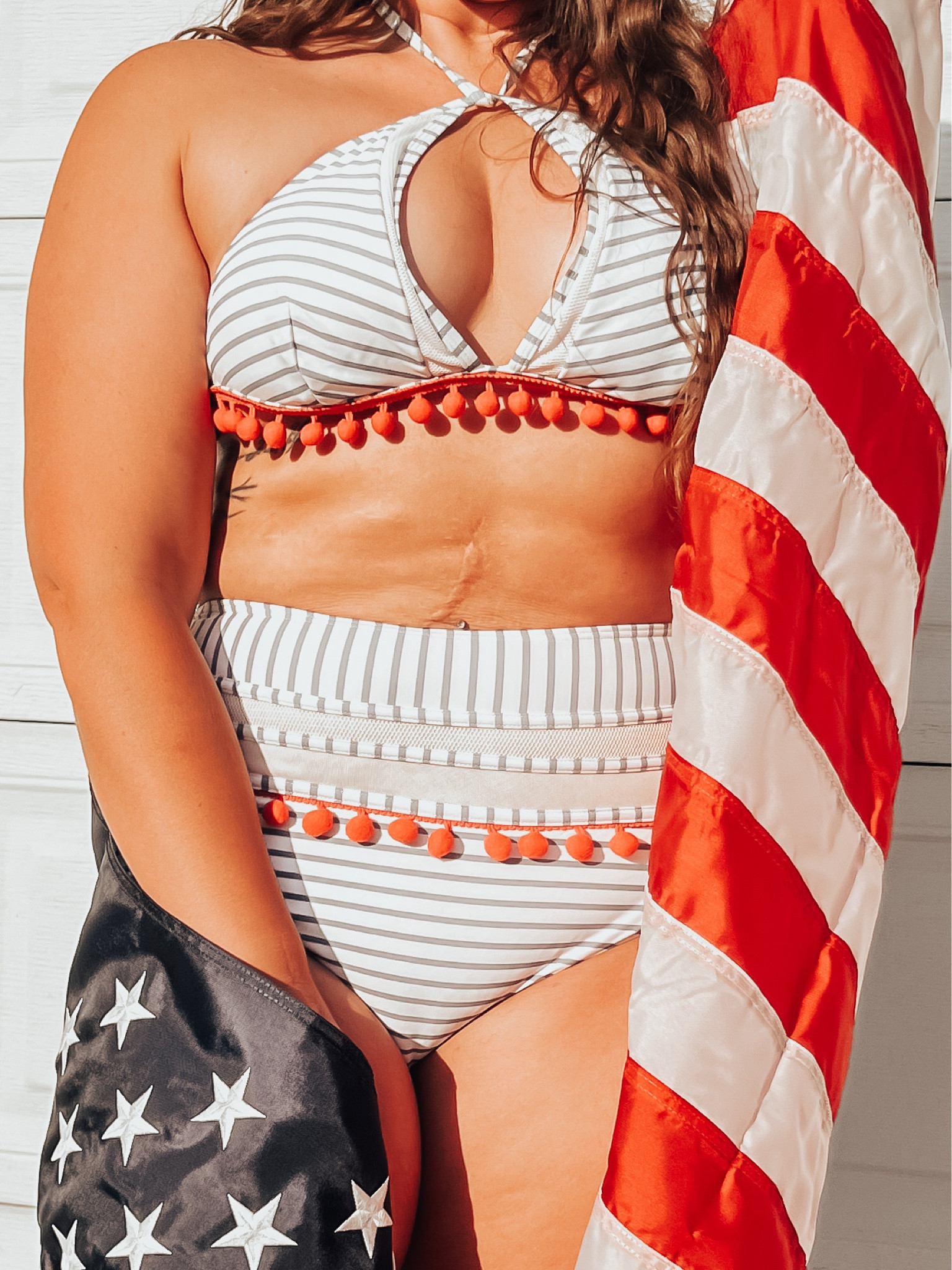 USA | July 4th | 4th of July | America | Red, White, and Blue | Bikini | High-Waisted Swimsuit | Mid-Sized Fashion | Pom Poms | Summer Fun

Follow my shop @BrownEyedLovely on the @shop.LTK app to shop this post and get my exclusive app-only content!

#LTKSeasonal #LTKswim #LTKcurves