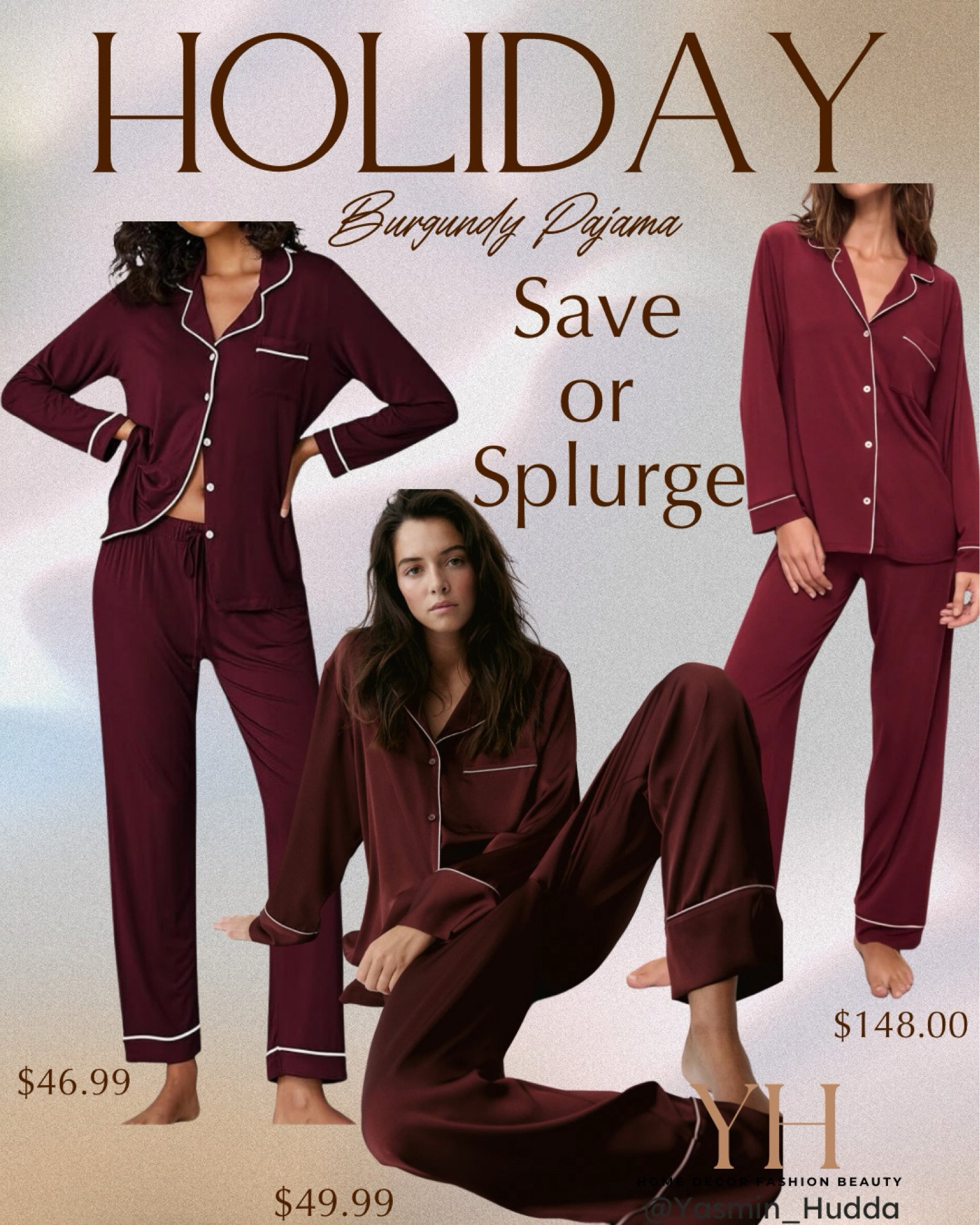 Burgundy pajama set. Burgundy pajama. Holiday pajama. Christmas pajama. Satin pajama. Modal pajama.
Long sleeve pajama sets.

#LTKHoliday #LTKSaleAlert #LTKFindsUnder50