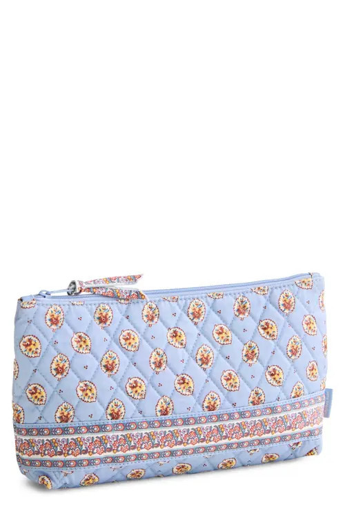 VERA BRADLEY Medium Pouch in Blue Leaf at Nordstrom | Nordstrom