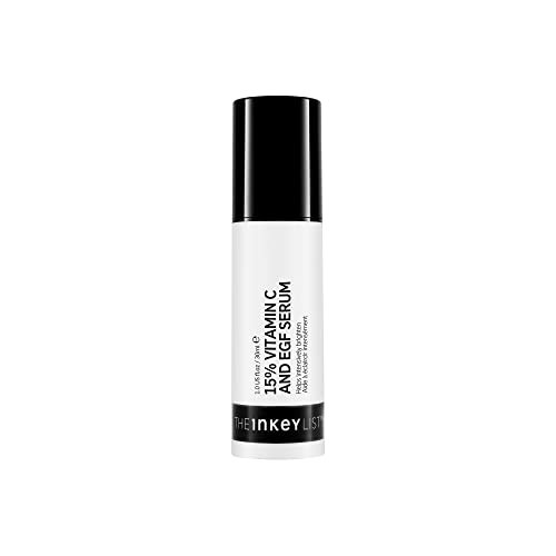 The INKEY List 15% Vitamin C and EGF Serum 1 Fl Oz, Reduces Hyperpigmentation, Rejuvenating Skin Care, Vegan Friendly, Suitable For All Skin Types | Amazon (US)