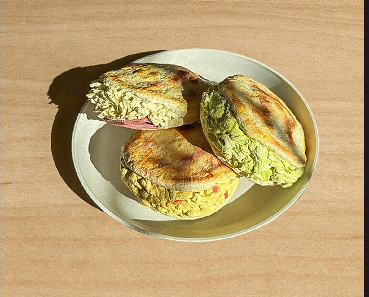 Polymer clay- fake food plate wall